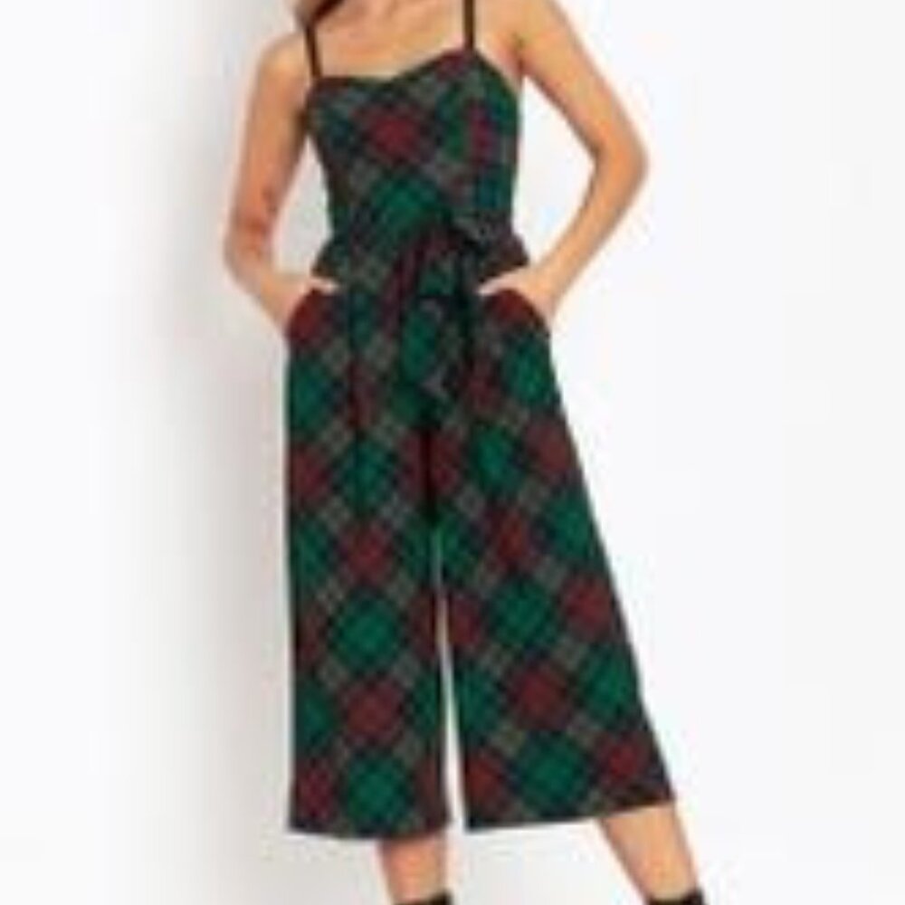 Tartan Christmas Lounge Jumpsuit M